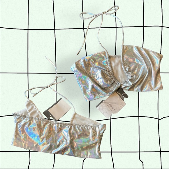 Holographic Rave/Festival Top - Picture 2 of 4